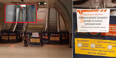 Metro İstasyonunda Çalışmayan Yürüyen Merdiven Vatandaşlara Zor Anlar Yaşattı