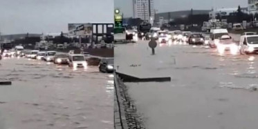 Edirne'de Araçlar Sular Altında Kaldı