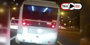 Minibüsçülerin Tehlike Dolu  Makaslı Yarışı