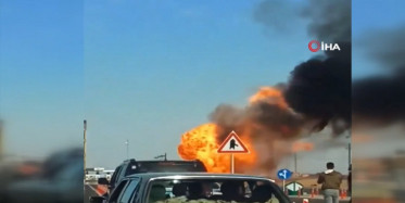 Mısır'da Tüpgaz Kamyonunun Patlama Anları