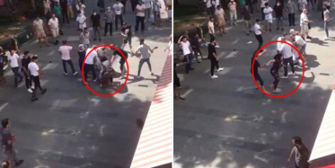 Öfkeli Kadın Eşini Darp Edenlere Tekme Tokatla Saldırdı