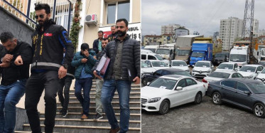 Otomobil Hırsızları Güvenlik Kamerasına Takıldı