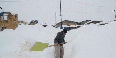 Ovacık'ta Şiddetli Kar Yağışı Altında Kaldı
