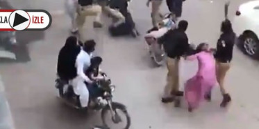 Tepki Çeken Anlar! Sokağa Çıkma Yasağına Uymayanlara Dayak