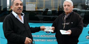 Otobüs Şoföründen Vicdanlı Hareket