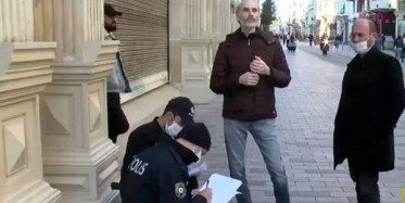 İstiklal Caddesinde Maskesiz Dolaşanlara Para Cezası