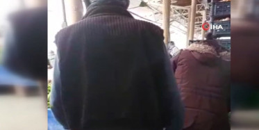 Pazarda Taciz Anları Kameralarda!