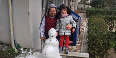 İstanbul'da Kardan Adam Hırsızlığı Kamerada