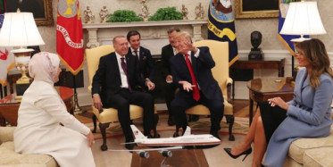 Cumhurbaşkanı Erdoğanı, ABD Başkanı Trump Karşıladı!
