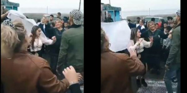 GERDEK GECESİNDEN KALAN ÇARŞAFI ALIP EĞLENCE YAPTILAR!