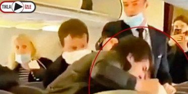 Rus Yolcu Uçağında ‘Sosyal Mesafe’ Kavgası