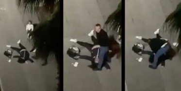 Samsun'da Sokak Ortasında Eski Karsını Dövdü