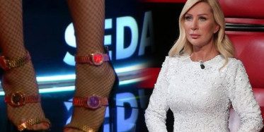 Seda Sayan Saatli Ayakkabısıyla Yarışmaya Damga Vurdu