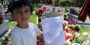 Şehit Oğlundan Babasına Yürekleri Yakan Mektup: Allah'ım Babama Kavuşmak İstiyorum!
