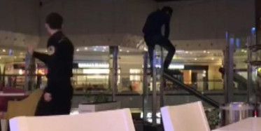 Şişli'de AVM'de İntihara Kalkışan Gencin Görüntüleri