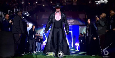Sosyal medyada gündem oldu: Al Nassr-Al Hilal maçı öncesinde sahaya Undertaker çıktı