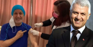 Talat Bulut Koronavirüs Aşısı Oldu