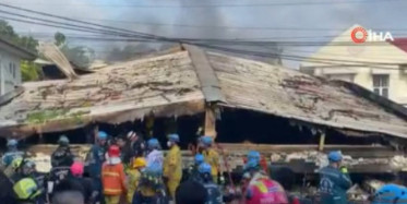 Tayland'da Yanan 5 Katlı Bina Çöktü