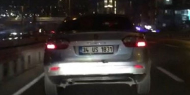 E-5'te Trafik Terörü Kameralar Böyle Yansıdı