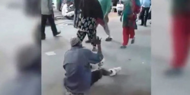 Sakat Numarası Yapan Dilenci Bir Anda Koşmaya Başladı!