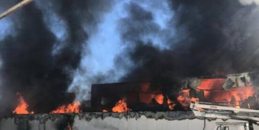 Sivas'ta Korkutan Fabrika Yangını