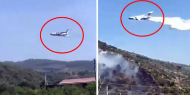 Yangına Müdahale Etmesi için Kiralanan Rus Uçaklarından Kafa Karıştıran Hareket!