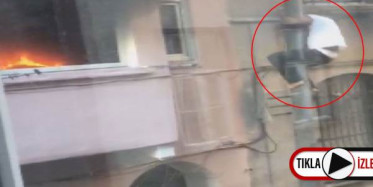 Beyoğlu'nda Yangından Kurtarılmak İçin Camdan Atladılar