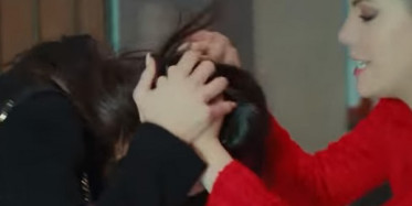 Yıldız Leyla'yı Dövdü