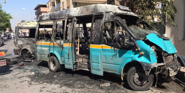 Yolcu Dolu Minibüsler Çarpıştıktan Sonra Alev Aldı: 6 Yaralı